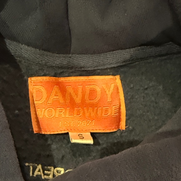 "Words of Affirmation" Oversized Lux Hoodie in Blue Unisex - Picture 3 of 4